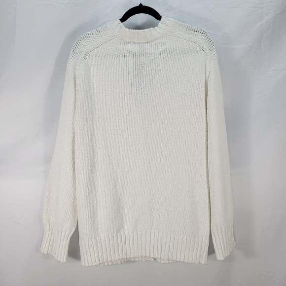 J Crew Marina V-neck cardigan Sweater CM461 Size M Ivory - Picture 5 of 7
